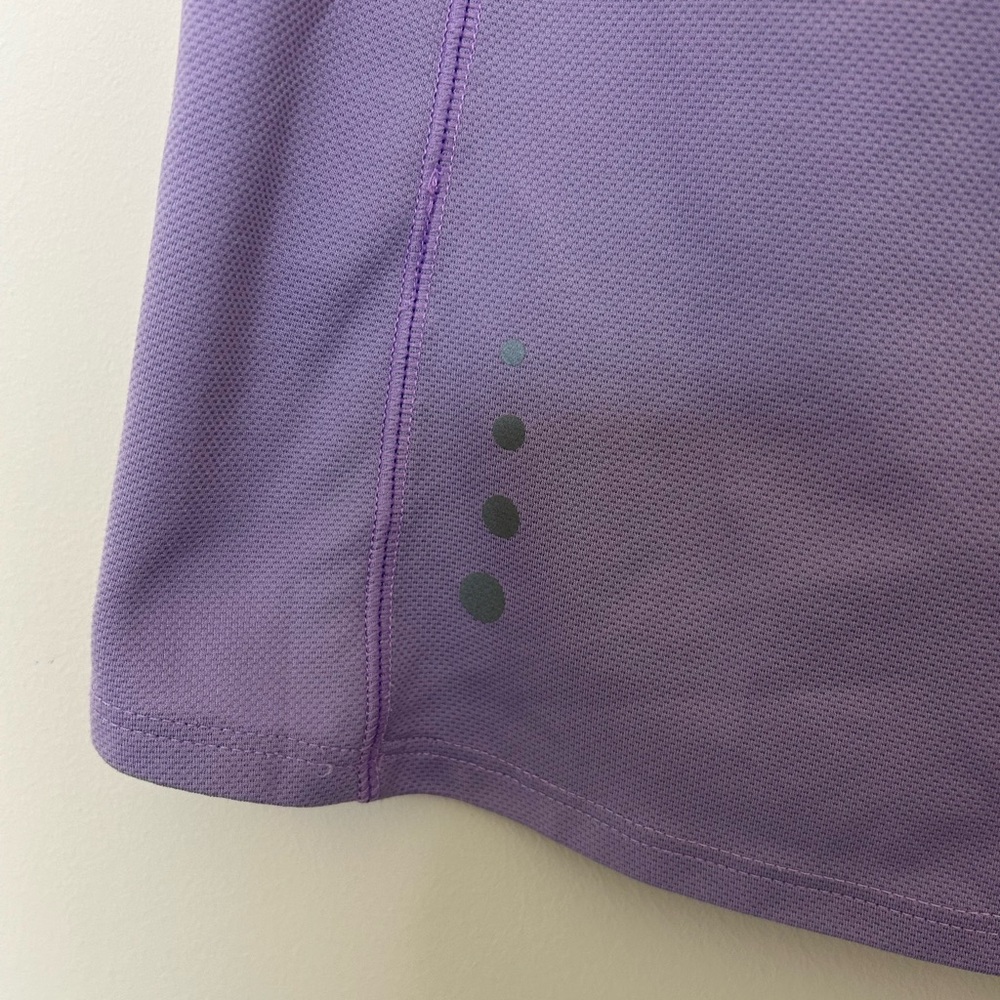 L.L. Bean Athletic Tank Top Purple Small Back Zip Pocket Mesh Activewear - Picture 5 of 6